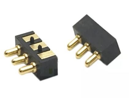 2.54mm 女性 POGOピンコネクタ 3ピン 2.5mm ピッチ SMT 男性 1A