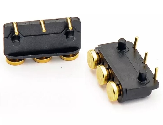 90度折りたたみポゴピン電源接続器 8.5mm から 15mm