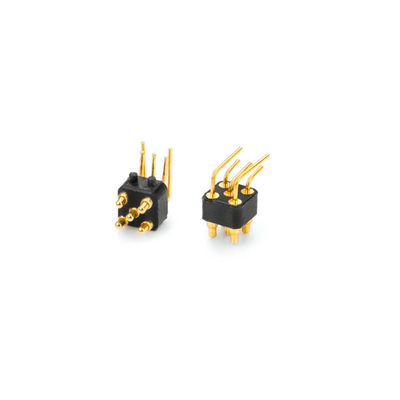 1Amp PA66 右角ポゴピン スプリングロード接続器 充電装置