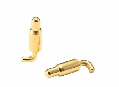 金の右角POGOピン 金属のスプリングロードピンの接続器
